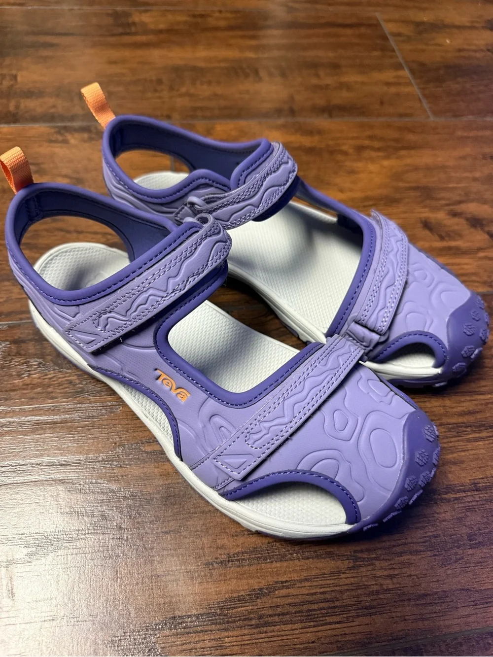 Teva Toachi Hydratrek Kids Lavender Sport Sandal with Hook and-Loop Size 4